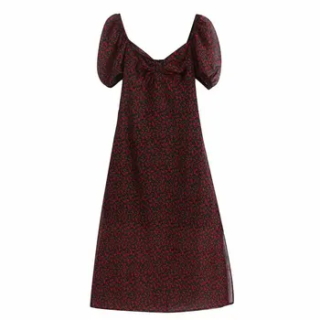 

The European and American fashion flower print dress BB55-9953Women dress vestidos de verano summer dress