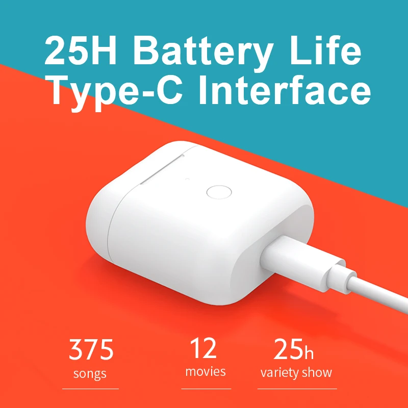 QCY T8 Bluetooth Earphone Semi-in-ear Wireless TWS Dual Connection Headphone Hall Magnetic Earbuds with Microphone Headset