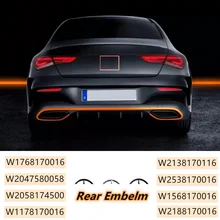 Para mercedes benz a c e cla glc classe 3 pinos com arco original w117 w176 w204 w205 w213 w253 tronco médio estrela logo emblema distintivo