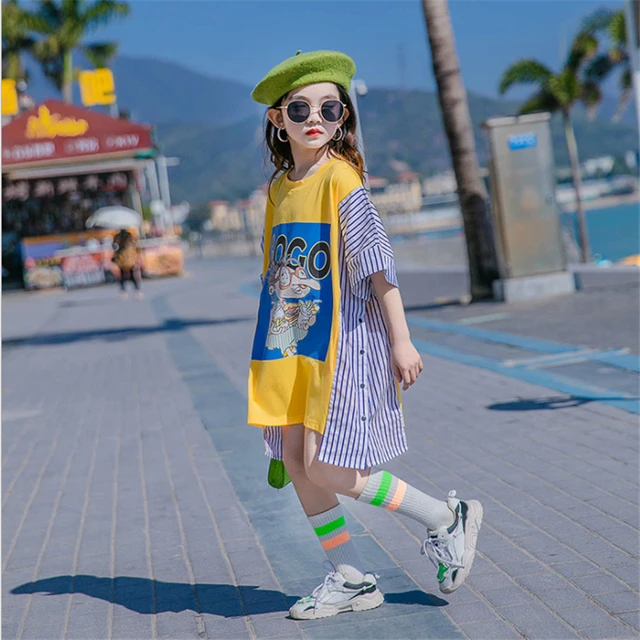 Pleated Sport Dress Girl 8 10 12 14 15 years Clothing New Summer Teenage  Girls Outfit - AliExpress