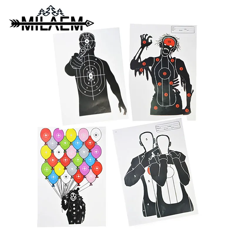 10 шт. Бумажная мишень для стрельбы из лука лица стрельба развлечения точная