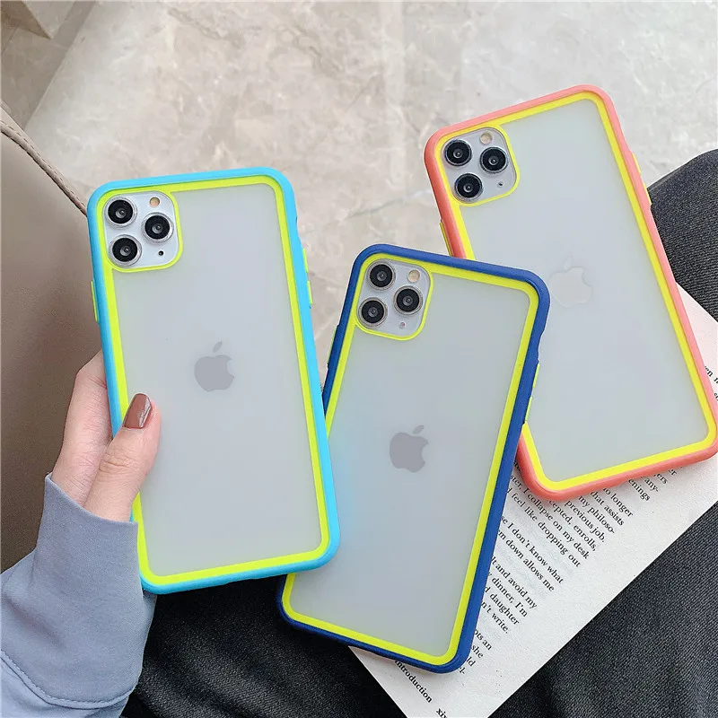 Прозрачный противоударный чехол SUYACS для телефона iPhone 12 Mini 11 Pro Max XR X XS 7 8 Plus мягкая