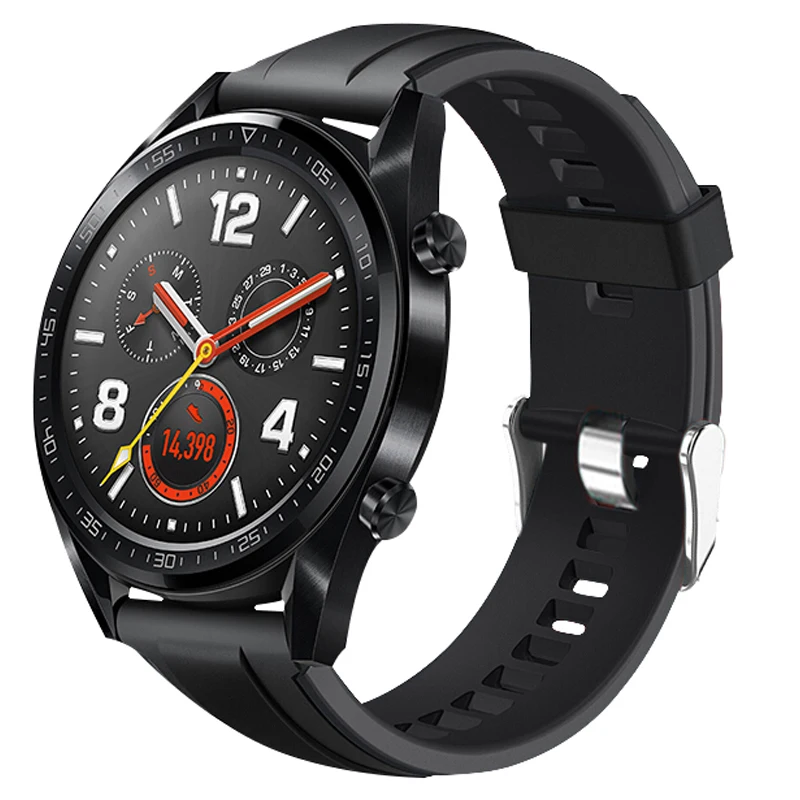 22 мм силиконовый ремешок-браслет для huawei Watch GT Смарт сменный Браслет ремешок для спортивных часов для huawei Honor watch Magic/Ticwatch pro