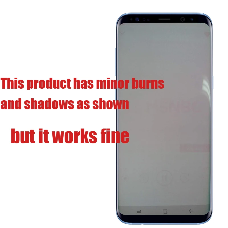 Супер AMOLED для Samsung Galaxy S8 plus G950 G950F G955fd G955F сгоревший теневой ЖК дисплей с