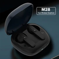 M28 TWS Bluetooth 5.0 słuchawki etui z funkcją ładowania słuchawki bezprzewodowe 9D Stereo sport wodoodporne słuchawki douszne słuchawki z mikrofonem ENC