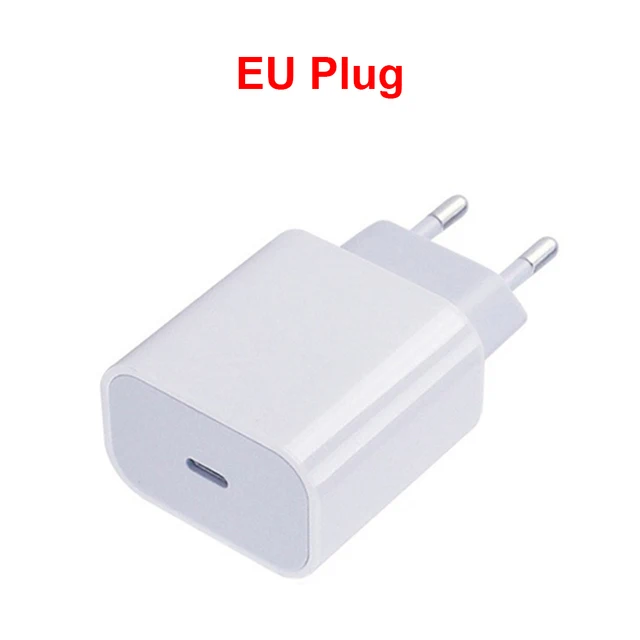 phone charger 10Pcs/lot 20W Fast Charger For iPhone 12 EU/US Plug and Data USB Cable For iPhone X Charger Wire For iPad USB Type C to Lighting 5v 1a usb Chargers