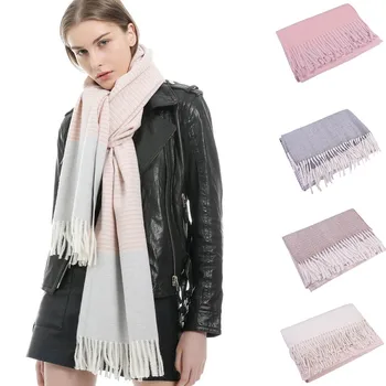 

Scarf Women Patchwork Scarf Pashmina Shawl Wrap Scarf Blanket Shawls and Wraps Fashion bufandas invierno mujer poncho 2019#30