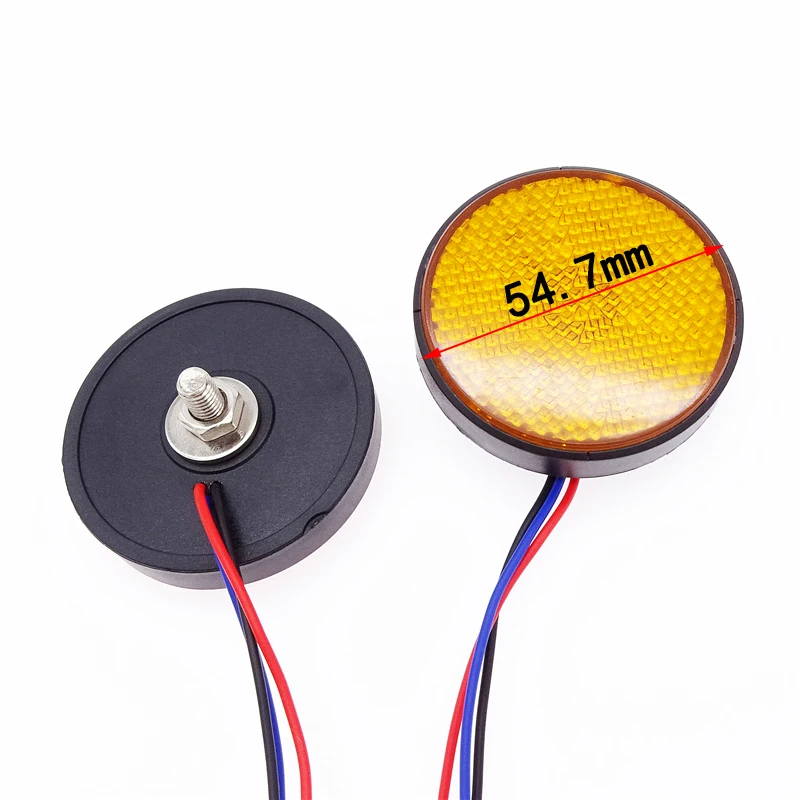 1 пара красный 24 SMD круглые светодиодные мотоциклетные задние светильник
