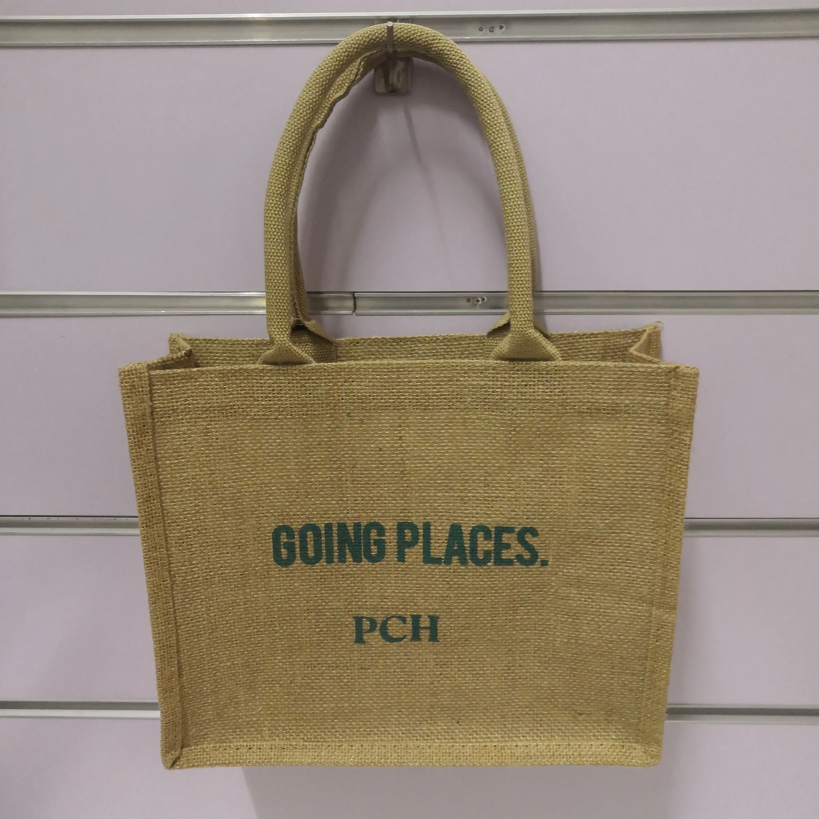 Jute Bags Custom Printing Singapore | Plain Jute Bags with different handle  colours for your selection