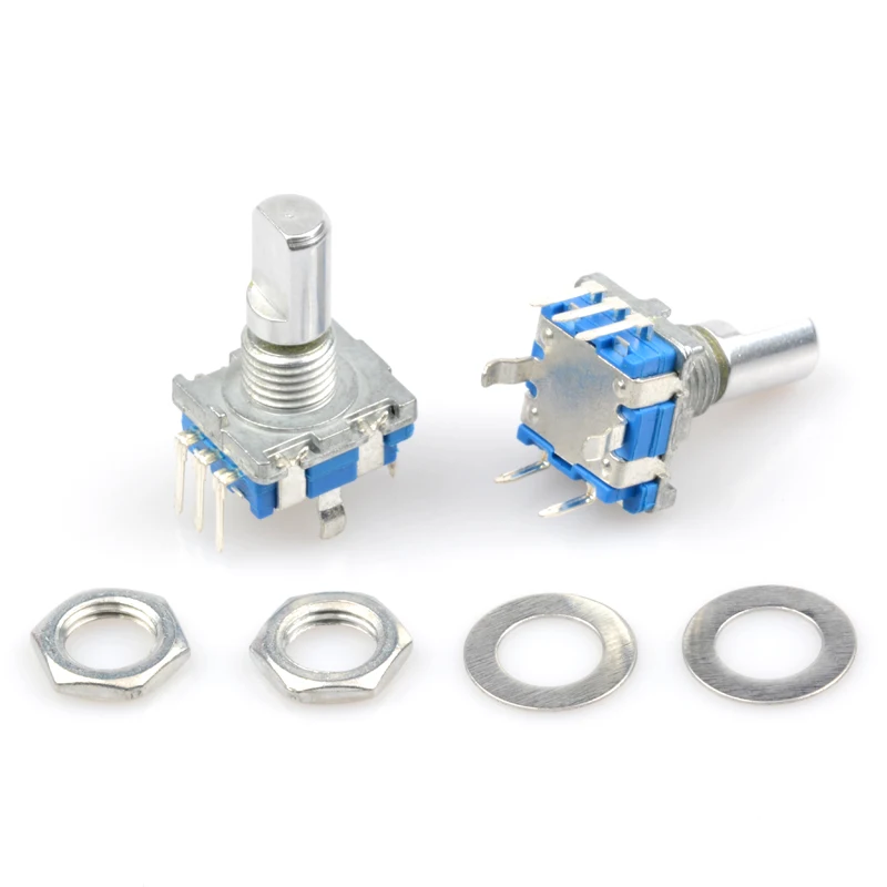 

Rotary encoder coding switch ec11 audio digital potentiometer with switch five foot handle 15mm long