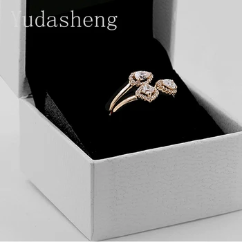

Geometric Shapes Open Ring 188494C01（With Jewellery Box）Women's Fashion Gifts Fit Original Charm