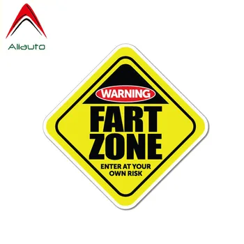 

Aliauto Warning Car Sticker Funny Fart Zone Enter At Your Own Risk Decal Accessories PVC for Toyota Vw Nissan Suzuki,12cm*12cm