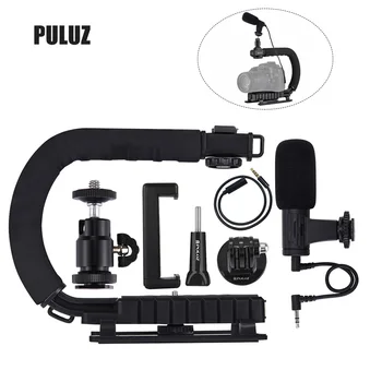 

Photography Accessories Portable U-Shaped Camera Bracket Handheld Video Handle DV Bracket Stabilizer Kit for All SLR Cameras DV