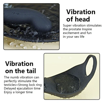 Silicone Male Prostate Massager 7 Speeds Sex Toys For Men Wireless Remote Control Anal Vibrator Butt Plug With Ring Penis 3