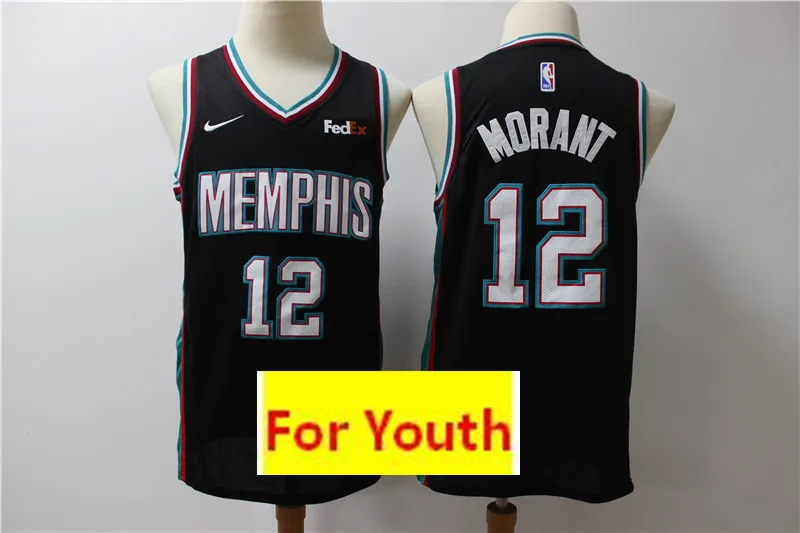 Молодежный бейсбольный мяч Memphis#12 Ja Morant Детские трикотажные изделия - Цвет: 4