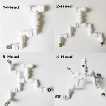 

Animal Misting Garden Watering Reptile Fogger Mister with quick connecting nozzle（0.3mm) connect with 1/4'' pipe 1head to 4 head