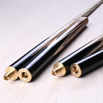 

3/4 Jointed Billiard Pool Cues Stick 10mm Tip Small Head with Extension Three Section Standard Adult British Snooker Cue