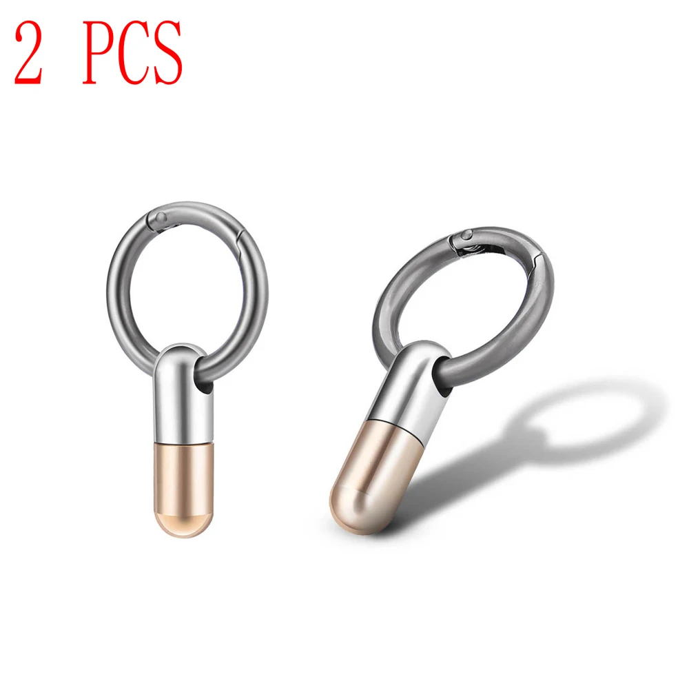 

2PCS Tiny Cutting Tool Stainless Steel Multi-function EDC Portable Tinying Mini Cut Key Ring Pendant Cutting Tool Capsule Knife
