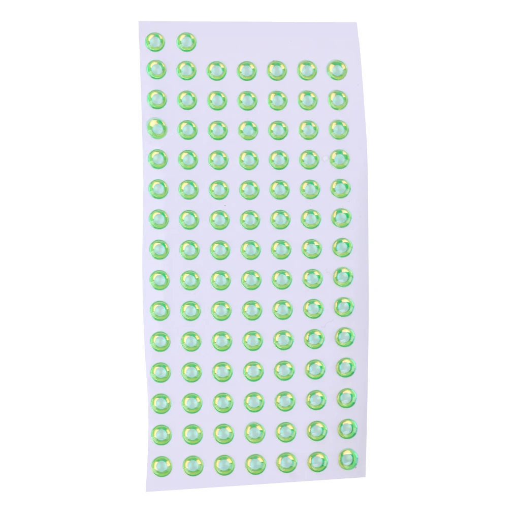 4 Colors 3D Fishing Eyes 100 Pieces Fishing Lure Eye Great Accessory for Make Fishing Bait, Fly Tying, Fishing Lures, Crafts