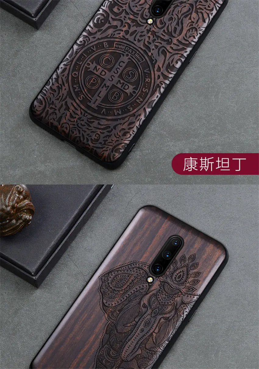 Чехол Boogic для Oneplus 7 t, чехол для Oneplus 7t Pro, черное дерево, чехол для Oneplus 7, Oneplus 7 pro, защитный чехол