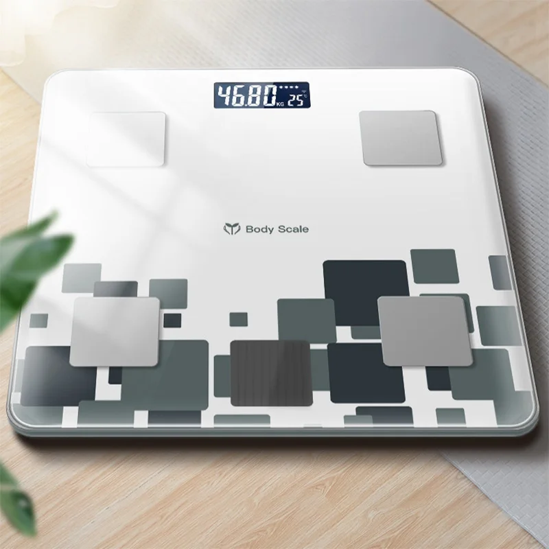 

Hot Weight Scale Solar Charging Floor LCD Screen APP Data Monitor Sports Fitness Yoga Tools Body Fat Scale Bathroom Health Care