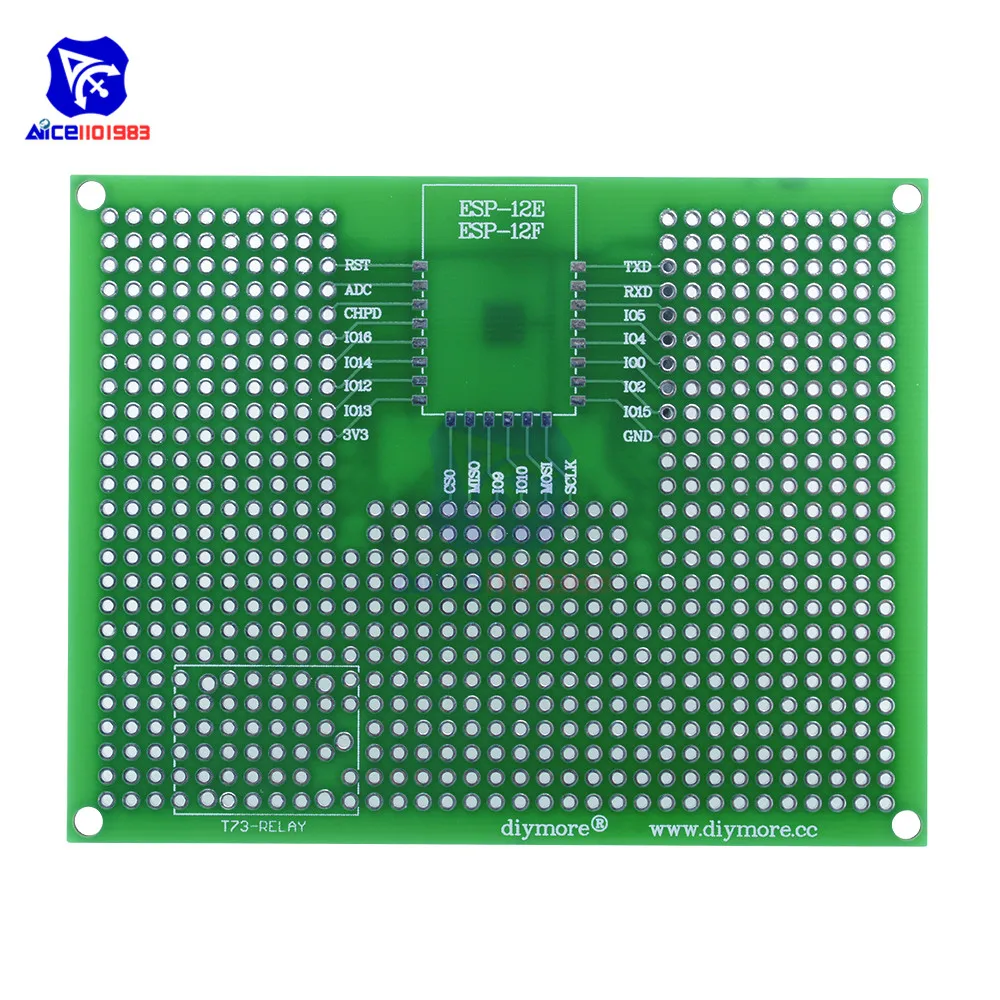 Diymore ESP8266 ESP 12E ESP32 двухсторонний прототип печатной платы 7 см x 9 70 мм 90 печатная