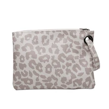 

1pcs Dropshipping PU Leopard Clutch Bag Cowhide Women Wristlet Purse Sunflower Gift Mom Day Bags DOM112-1870