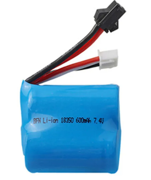 2 S 7,4 v 600mAh 18350 комплекты аккумуляторов и зарядных устройств для H100 H102 7,4 v литий-ионная батарея для JJRC S1 S2 S3 S4 S5 высокоскоростная радиоуправляемая лодка - Цвет: Зеленый