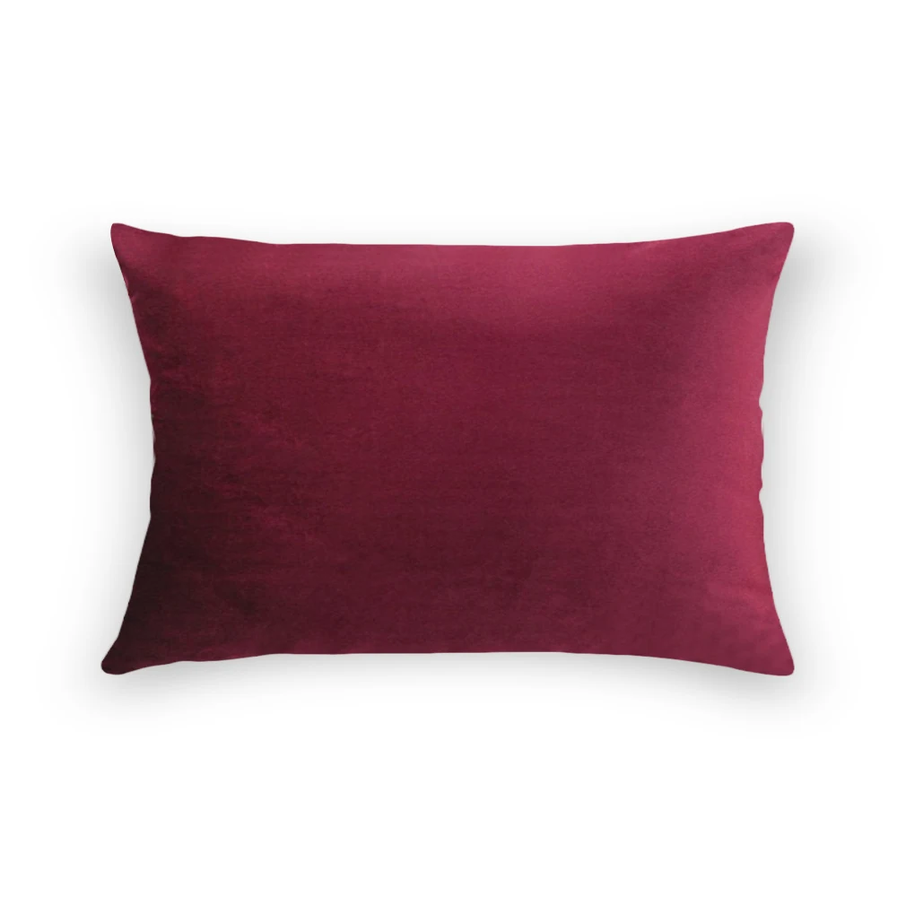 dark red 1 шт., однотонный чехол для подушки, роскошные удобные бархатные наволочки для подушек, Клубная Подушка, фирменный чехол на заказ, декоративные - Цвет: dark red