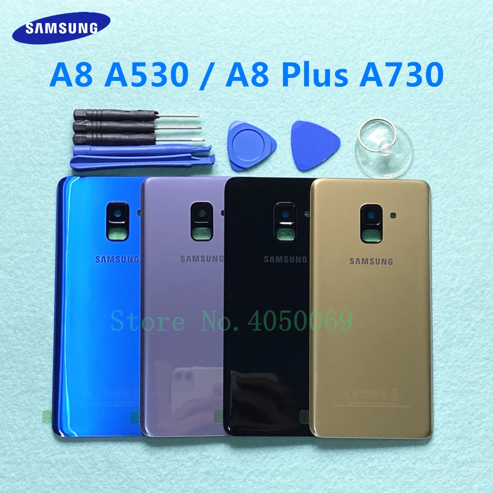 Задняя крышка аккумуляторного отсека SAMSUNG для Samsung Galaxy A8 2018 A530 A530F Plus A730 A730F +