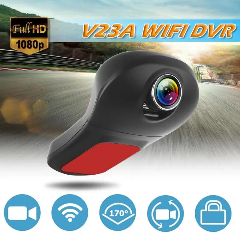 Автомобильный dvr износ камеры-устойчивый V23A FHD 1080p Dash камера 170 градусов объектив g-сенсор WDR WiFi Android система автомобильный dvr рекордер