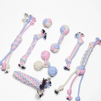 Креативные игрушки для собак, дизайнерские игрушки с веревкой для кошек, интерактивные многоформовые игрушки для чистки зубов и аксессуары...