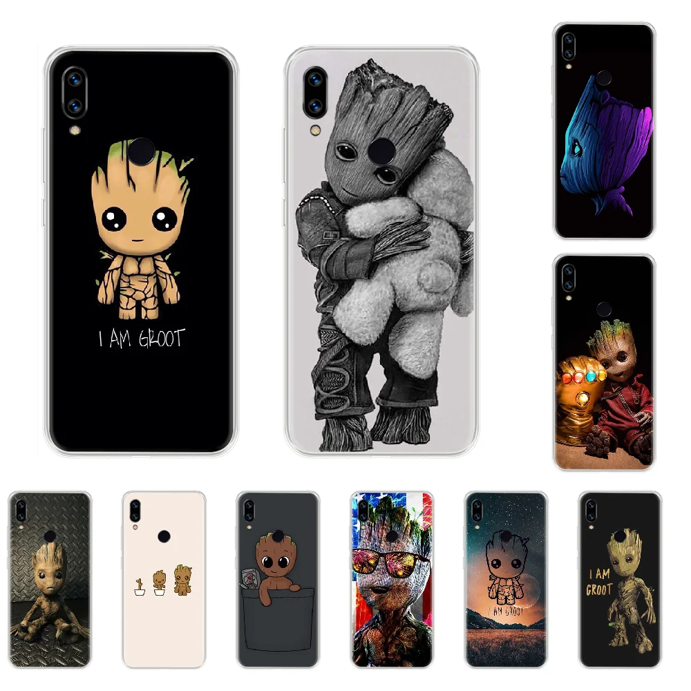Чехол для телефона Groot Guardians of the Galaxy Xiaomi Redmi 2 3 4 4x5 5a 6 7 8 8T pro mi9 | Мобильные телефоны и