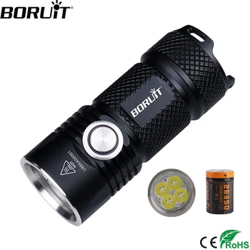 

BORUiT BC15 4*XPG3 3000LM Powerful LED Flashlight USB Rechargeable 26350 6-Mode Super Bright Torch for Camping Mountaineering