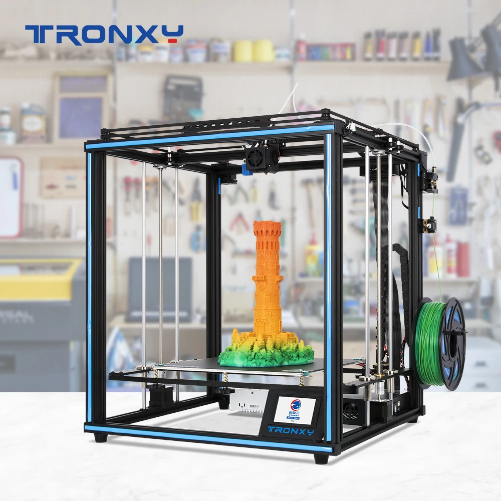 best 3d printer for beginners TRONXY Newest 3D printers X5SA machine High Accuracy Auto level Version build 330*330*400 DIY Kits Touch Screen ABS PLA Filament 3d print model
