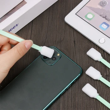 

50Pcs/Pack Swab Disposable Foam Stick Dust-Free Cotton Swab Wiping Stick Photo Machine Inkjet Printer Nozzle Cleaning Tool