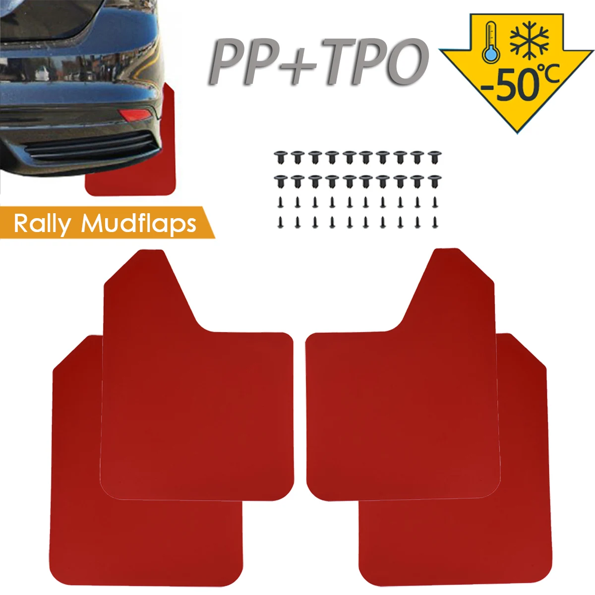 Комплект красных брызговиков для Focus ST RS SE Mk2 MK3 Mk3.5 MK4 2 3 4 ST170 ST225 ST250|Грязезащита| |