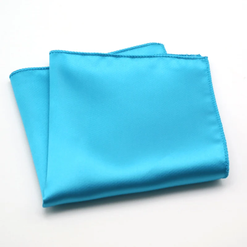 Высокое качество мужской Hanky полиэстер шелковые карманные квадраты сплошной