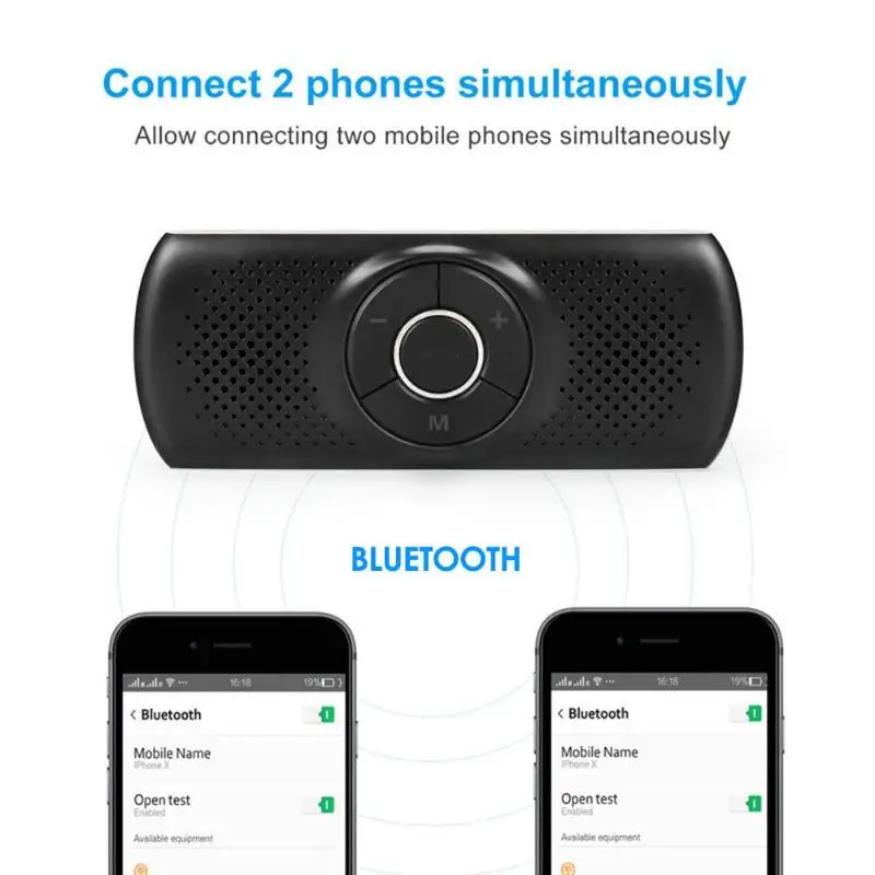 Автомобиль T826 Bluetooth гарнитура MP3 плеер Солнцезащитный козырек клип динамик телефон автомобильный комплект беспроводной Bluetooth динамик телефон