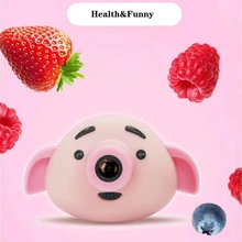 Портативная детская HD цифровая камера Милая мультяшная поросенок в форме 2 дюйма ips экран игрушечная мини-камера подарок для детей рождественские подарки