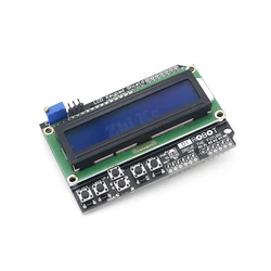 Lcd1602 lcd teclado escudo lcd 1602 módulo de exibição para arduino atmega328 atmega2560 raspberry pi uno tela azul