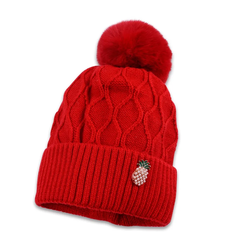 Fashion winter hats for women Curling Baseball Cap comfortable Hat Winter Warm Knitted Ball Cap czapka zimowa#pingyou - Цвет: 8