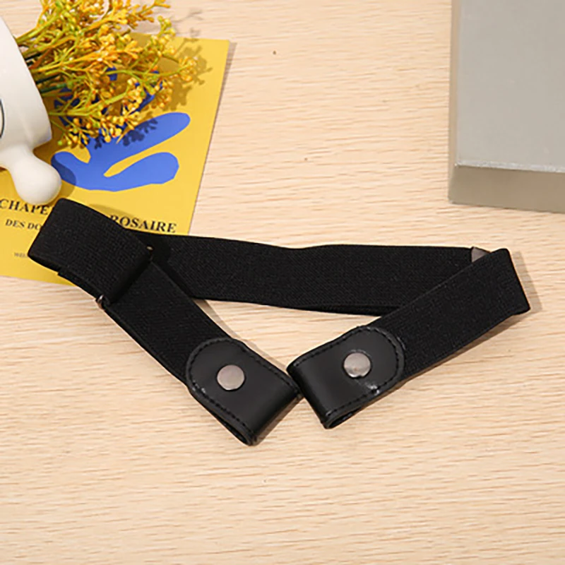 New men's and women's invisible belt without buckle seamless lazy belt wild elastic elastic jeans belt decoration ins wind mens fabric belts Belts