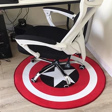 Круглый ковер для спальни, нескользящий коврик в скандинавском стиле, Впитывающий Коврик с принтом, нескользящий коврик для компьютерного стула, поворотный коврик для подушки