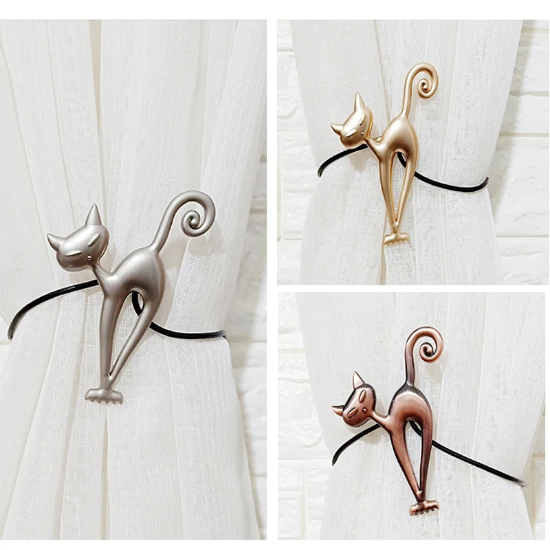 Fermatende magnetici per tende da 2 pezzi, fermatende magnetici, fermatende con bellissimi motivi a gatto, accessori per tende per casa, soggiorno | Leroy Merlin