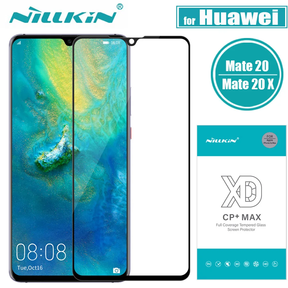

Nillkin Glass on Huawei Mate 20 X Screen Protector 3D Full Coverage Safety Protective Glass for Huawei Mate 20/20X Tempered Film