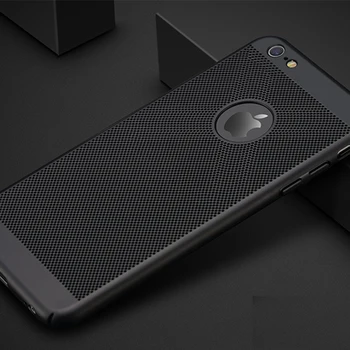 

HTMOTXY Ultra-thin Cooling Case For iPhone 7 11 PRO X XS MAX XR Phone Case Solid Colors For iPhone 7 8 6 6S Plus Hard PC Covers