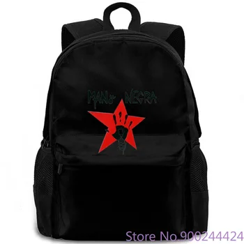 

MANO NEGRA KING OF MANU CHAO MALA VIDA SKA PUNK BAND NEW WHITE for Male/Boy Men Original backpack