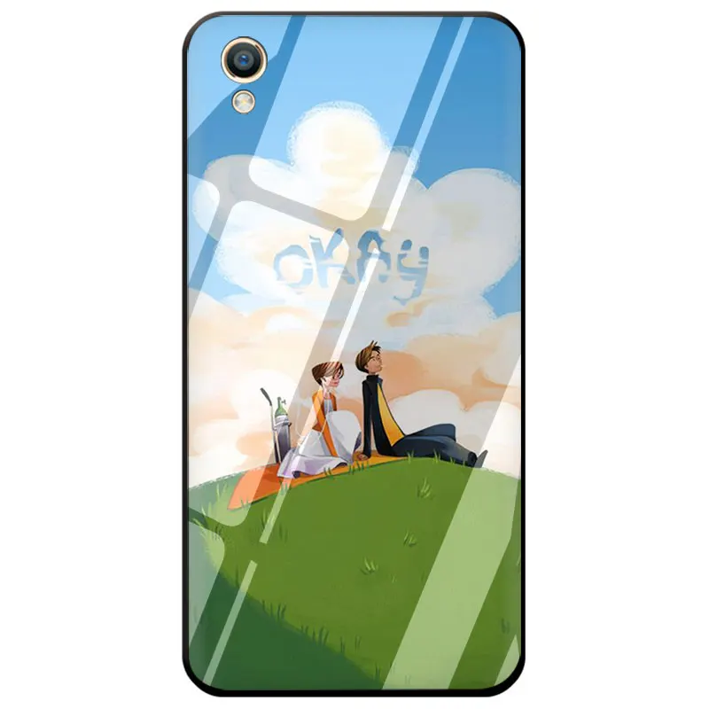 EWAU Прохладный tfios фан-арт закаленное Стекло чехол для телефона чехол для OPPO A7 A5s AX7 AX5s A37 A77 A7X F3 F5 F7 F9 F11 Pro - Цвет: G5