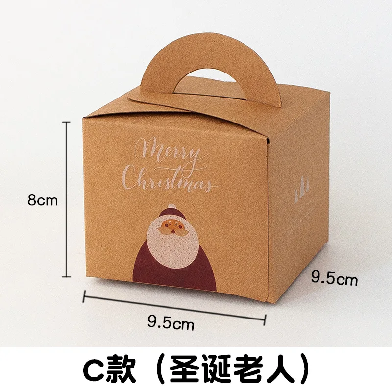 10 компл. Олень Санта Клаус Merry Christmas конфеты подарочные коробки упаковочные коробки для гостей Подарочная сумка Рождественская вечеринка Сувениры детский подарок декор